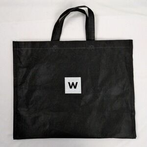 Woolworths Black Reusable Shopping Tote Bag Eco Friendly W Logo South Africa
